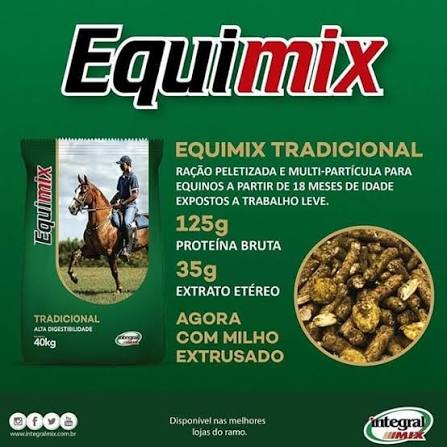 Ração Equimix Tradicional Cavalo 40 kg